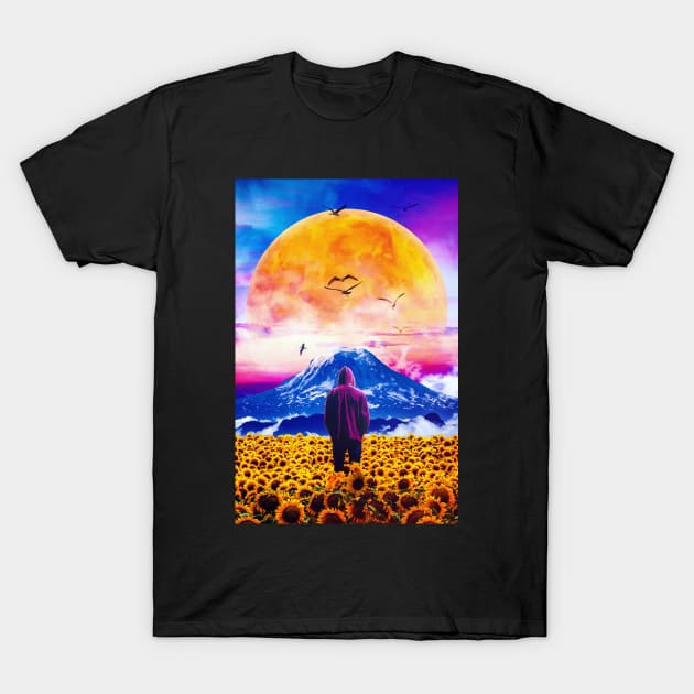 The Sunflower Field T-Shirt by SeamlessOo